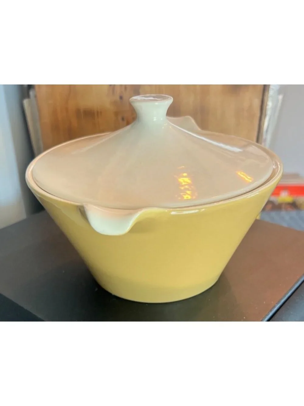 Vintage Royal China casserole dish is in the 